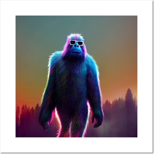 Dope Sasquatch in Nature Posters and Art